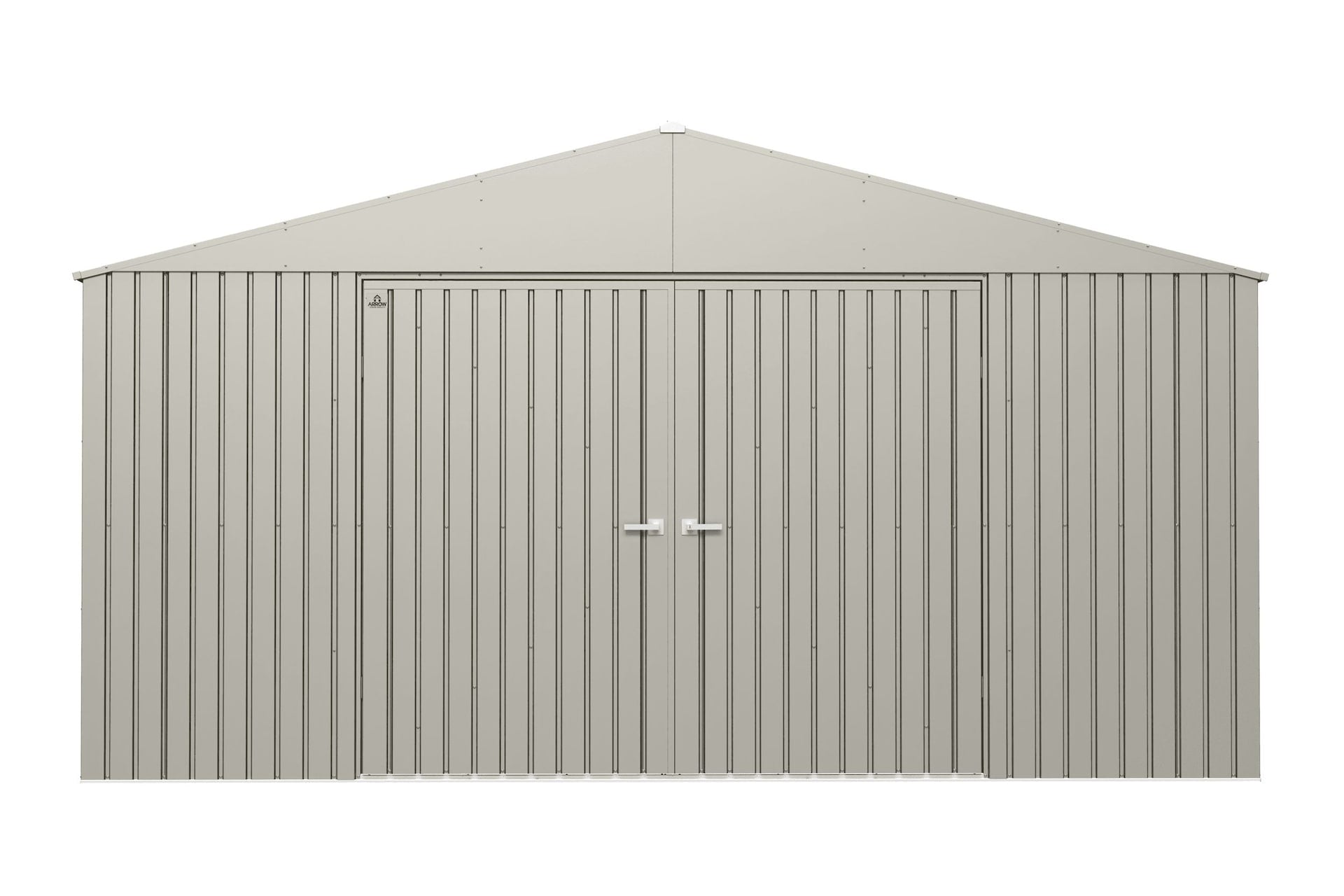 Arrow Elite 14x12-ft Cool Grey Weather-Resistant Steel Shed