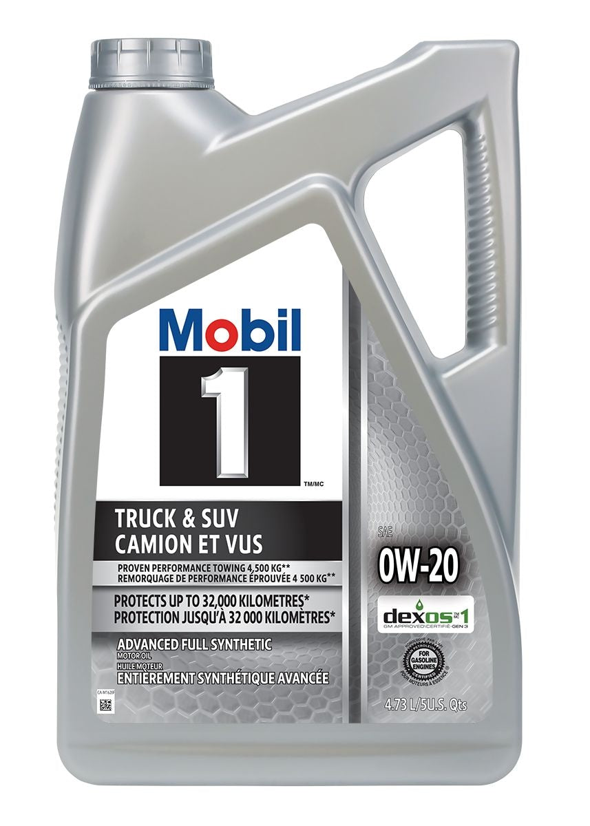 Mobil 1 Truck & SUV 0W20 Synthetic Engine/Motor Oil, 4.73-L