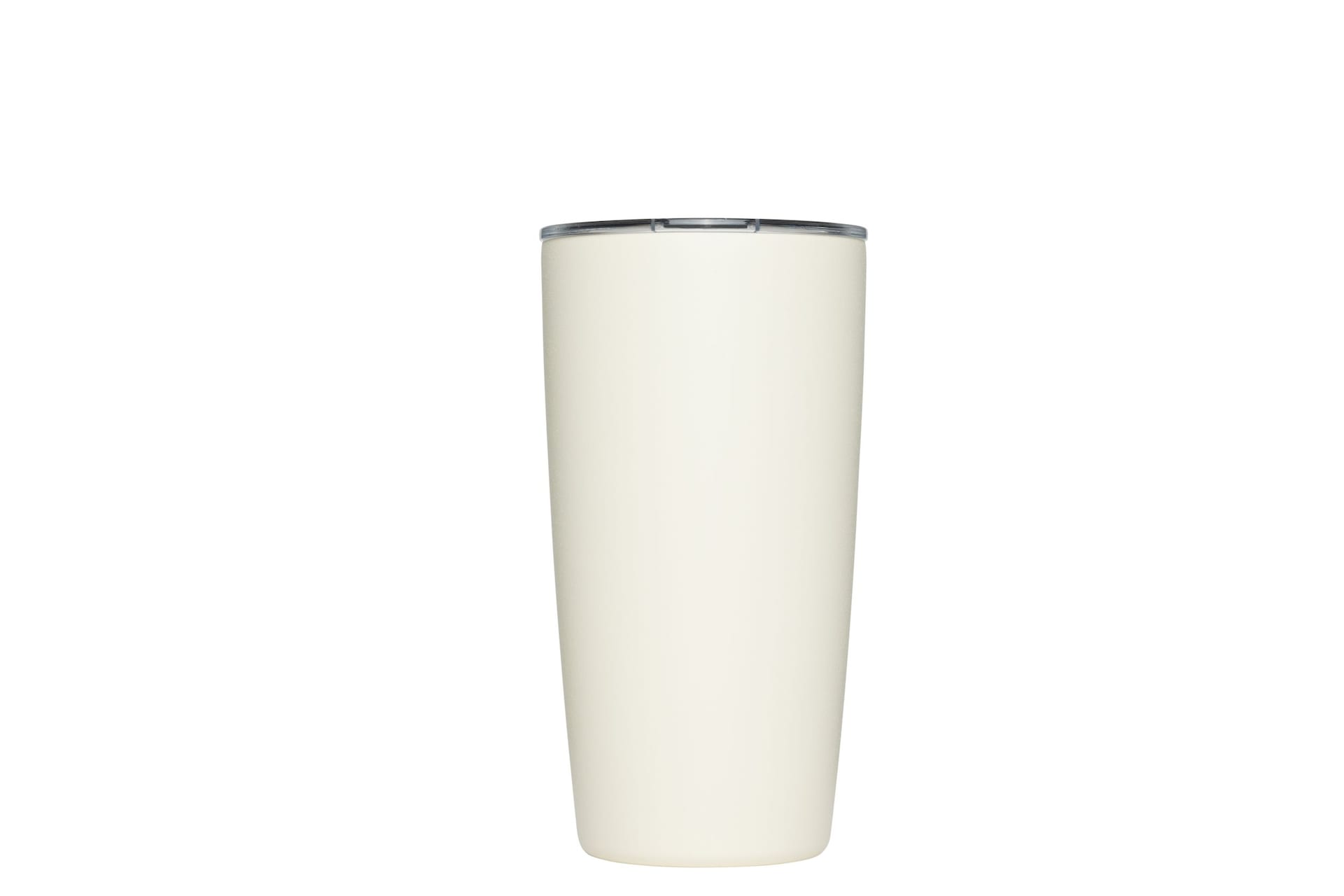 MiiR Stainless Steel Insulated Travel Tumbler with Press-Fit Slide Lid, Sandstone White, 16-oz