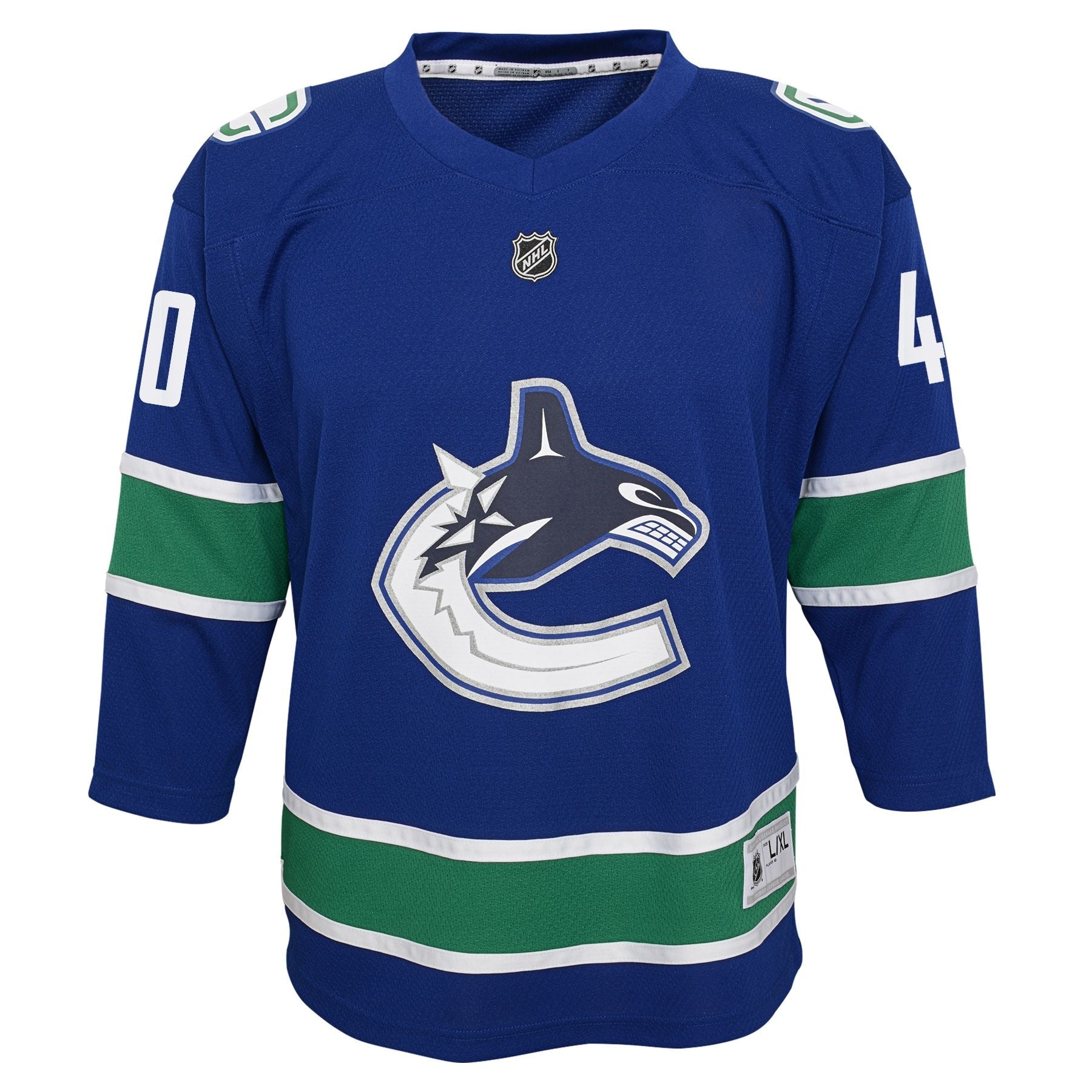 NHL Vancouver Canucks Replica Player Jersey, Elias Pettersson, Youth, Assorted Sizes