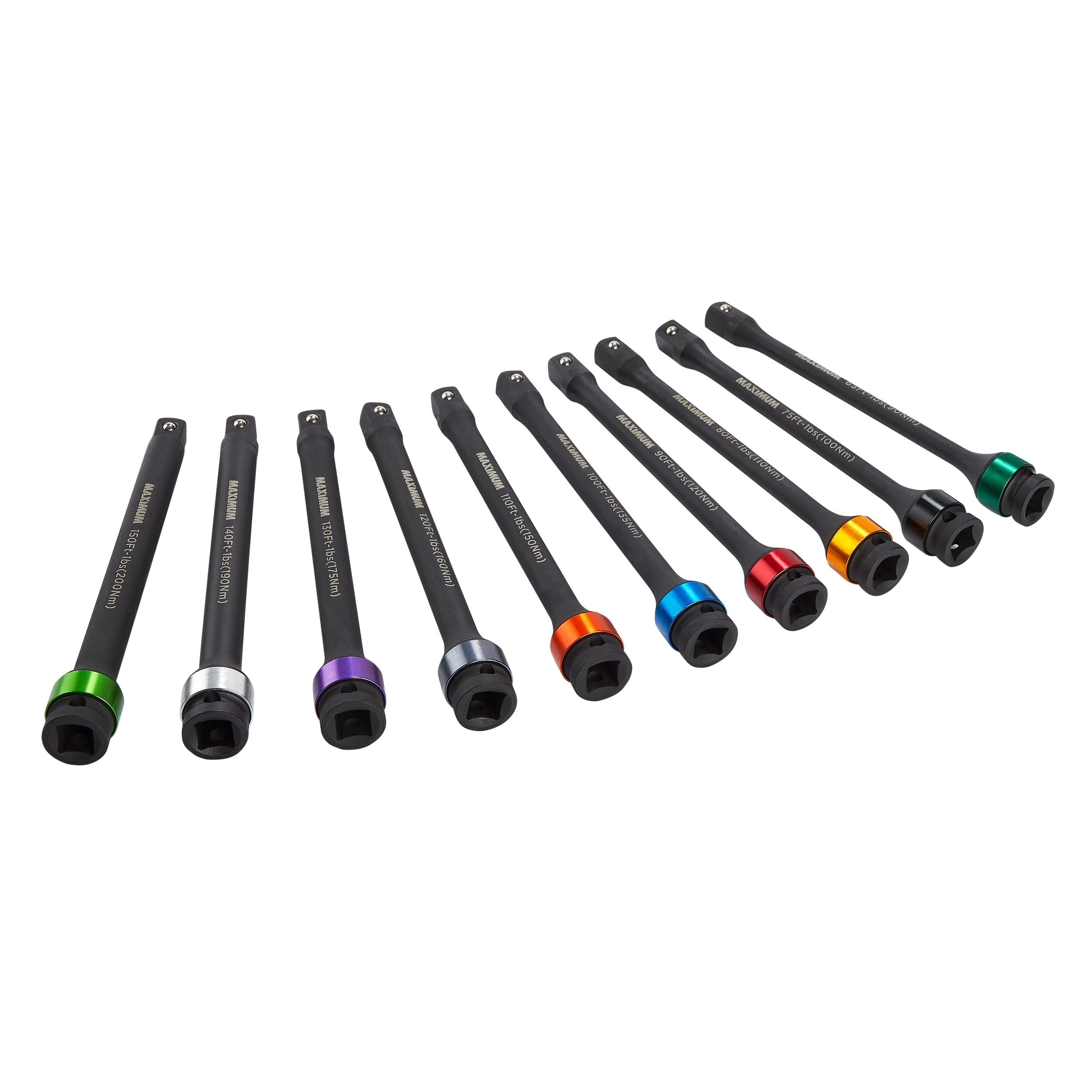 MAXIMUM Impact Torque Extension Sticks, 10-pc