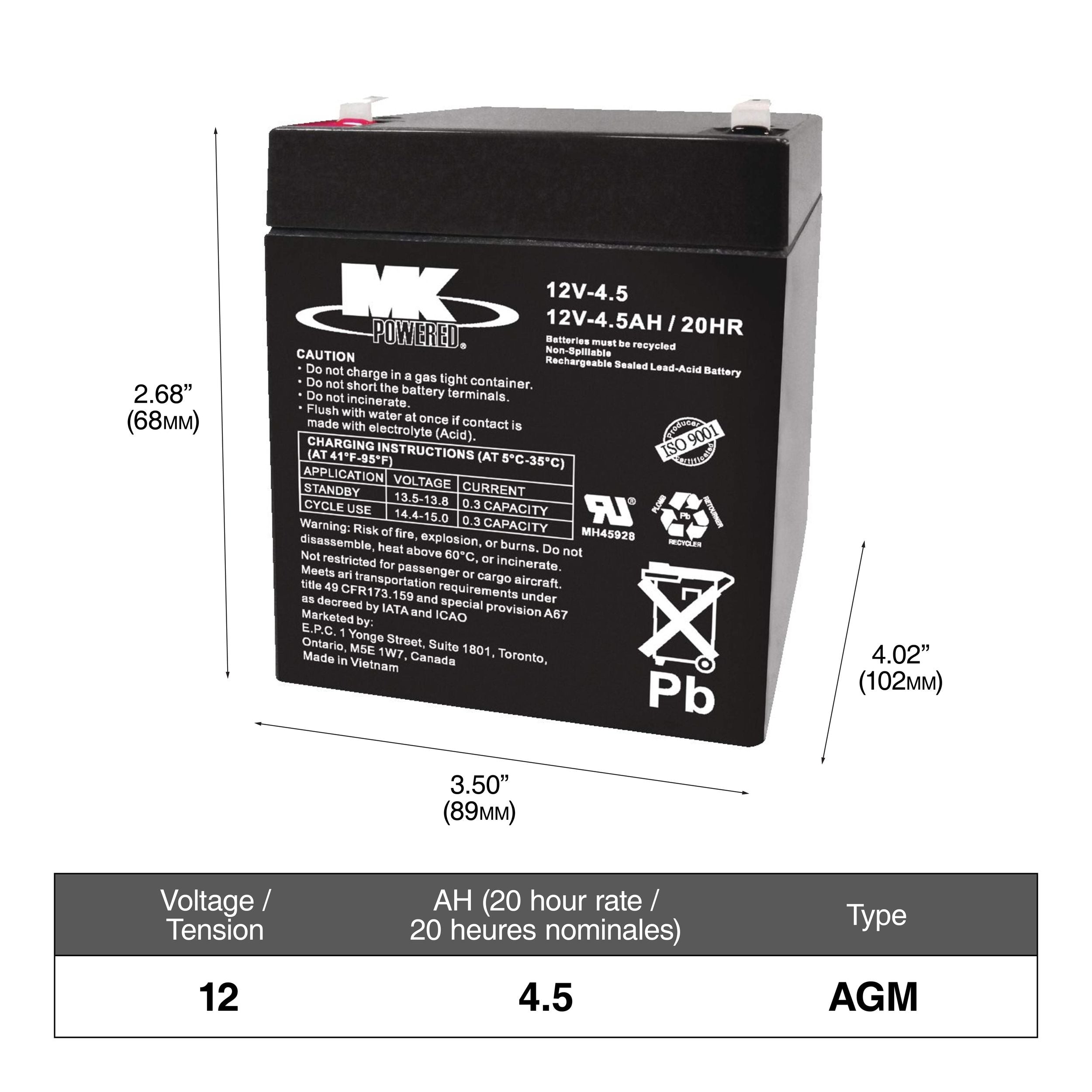 MOTOMASTER ELIMINATOR AGM Group Size 47 (H5/L2) Battery, 660 CCA